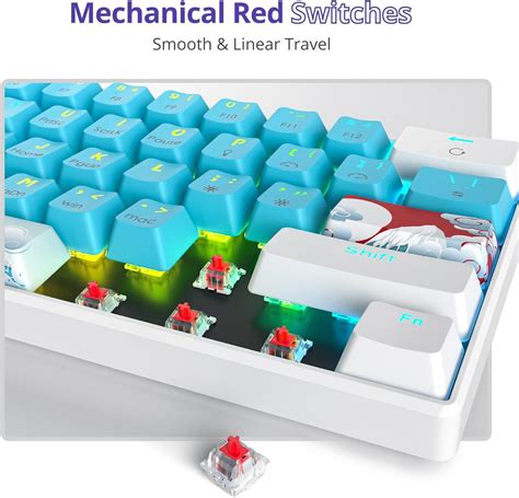 Fogruaden 60 Percent Keyboard Mechanical Gaming Keyboard 60 Percent RGB