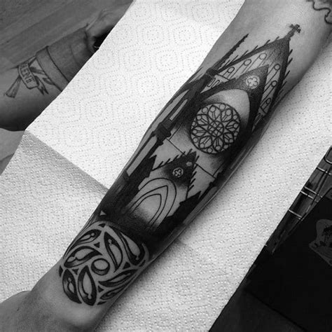 Cathedral Tattoo Designs For Men Church Ink Ideas