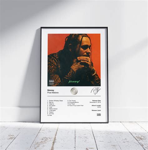 Post Malone Poster Stoney Album Cover Poster Post Malone Poster