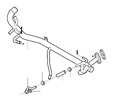 Volvo Xc90 Engine Coolant Crossover Pipe 30622021 Volvo Wholesale