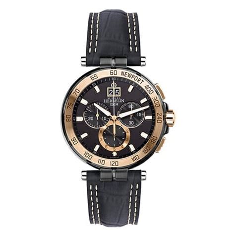 New MICHEL HERBELIN Newport Yacht Club Chronograph Men S Watch 36656