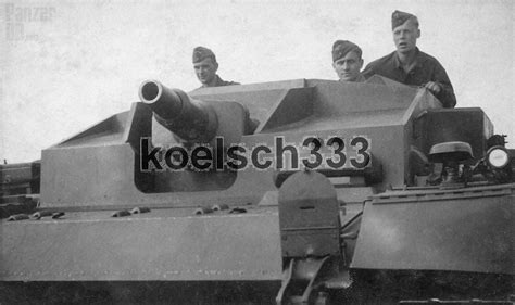 Gepanzerte Selbstfahrlafette F R Sturmgesch Tz Cm Kanone Sd Kfz