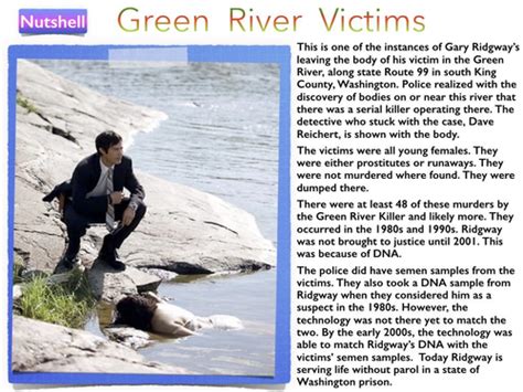 Gary Ridgway Green River Killer Serial Killer Murder Criminal Law Teaching Resources