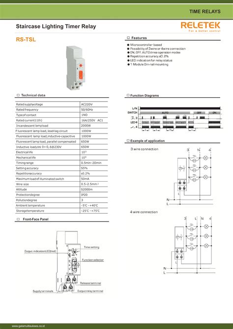 Rs Tsl Staircase Lighting Time Relay Reletek Gala Multi Sukses