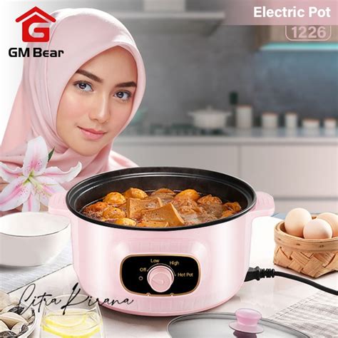 Gm Bear Panci Listrik Serbaguna Cm Multi Electric Pot Cm