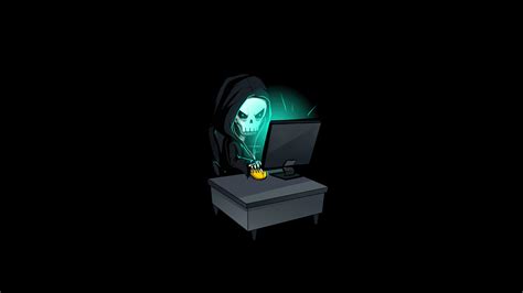 2560x1440 Skull Hacking Time 4k 1440P Resolution ,HD 4k Wallpapers,Images,Backgrounds,Photos and ...