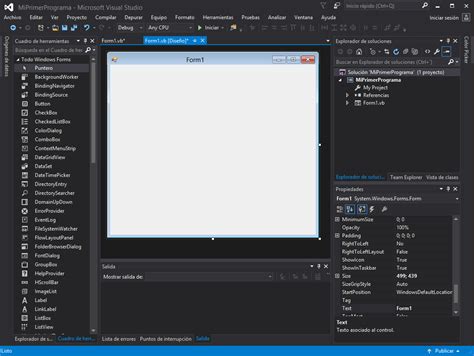 Elementos B Sicos De Visual Studio Y Visual Basic Net