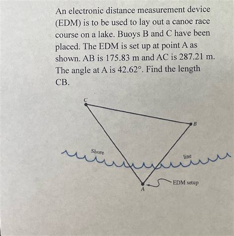 Solved An Electronic Distance Measurement Device Edm Is Chegg