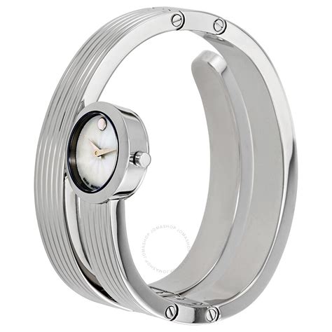 Movado Museum Wrap Mother Of Pearl Dial Ladies Watch 0606805 Museum