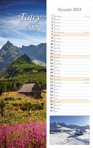 Kalendarz Cienny Miesi Czny Radwan Tatry Radwan Sklep Empik