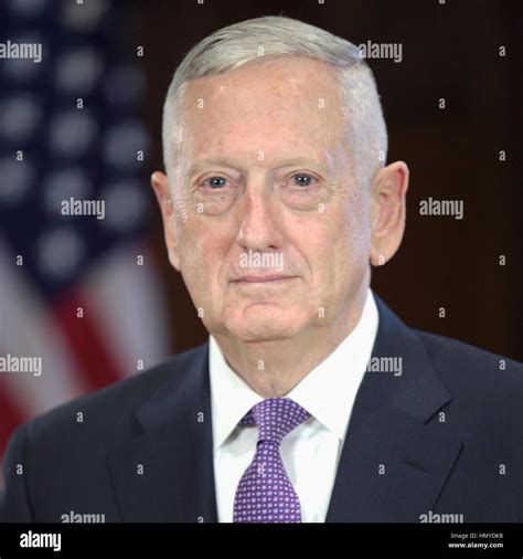 Newly Appointed U S Secretary Of Defense James Mattis January 20 2017 In Washington Dc Stock