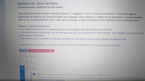 Leia Atentamente O Fragmento De Texto Abaixo Uma Definição Dada Por