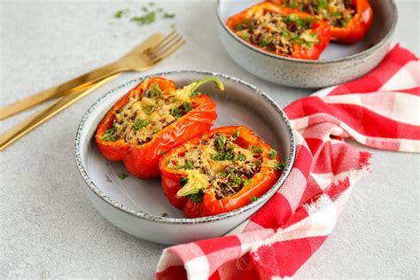 Gevulde Paprika S Met Gehakt Uit De Airfryer Lekker En Simpel