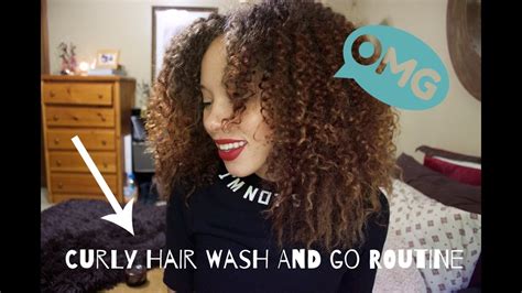 Curly Hair Wash And Go Routine 3c Hair Youtube