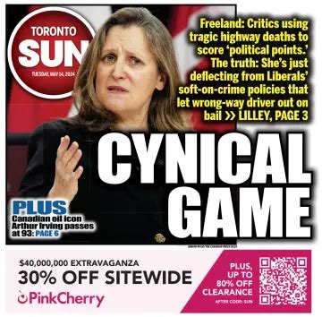 Toronto Sun Newspaper Subscription | PressReader