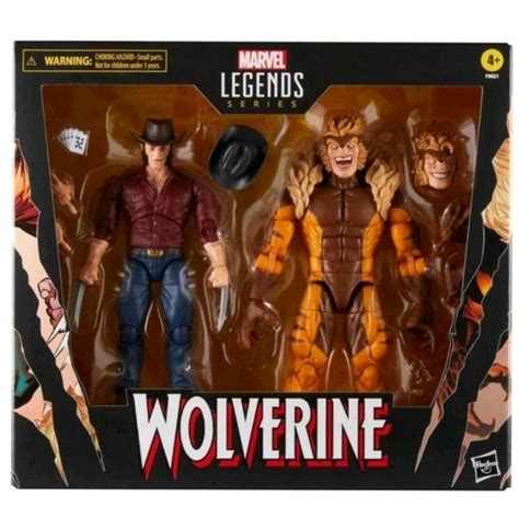 『致格殿』marvel Legends 孩之寶 漫威 金鋼狼50周年 傳奇6吋人物 羅根 劍齒虎 雙入包 全新現貨 蝦皮購物