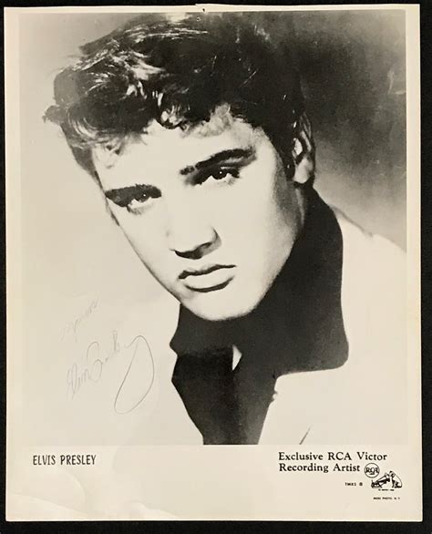 Lot Detail Elvis Presley Signed Rca Victor Recording Artist