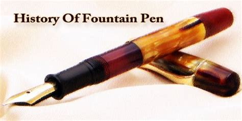 History Of Fountain Pen Assignment Point