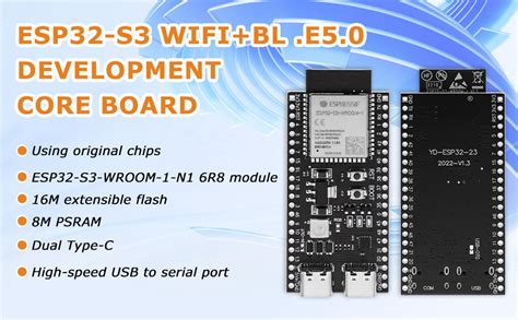 XTVTX ESP32 S3 WROOM 1 N16R8 ESP32 S3 DevKitC 1 Development Boards With