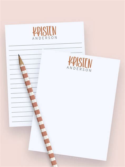 Personalized Notepad For Women Girls Notepad Personalized With Name