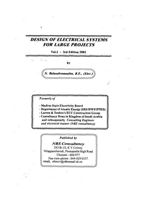 Design of Electrical Systems | PDF | Relay | Electrical Equipment