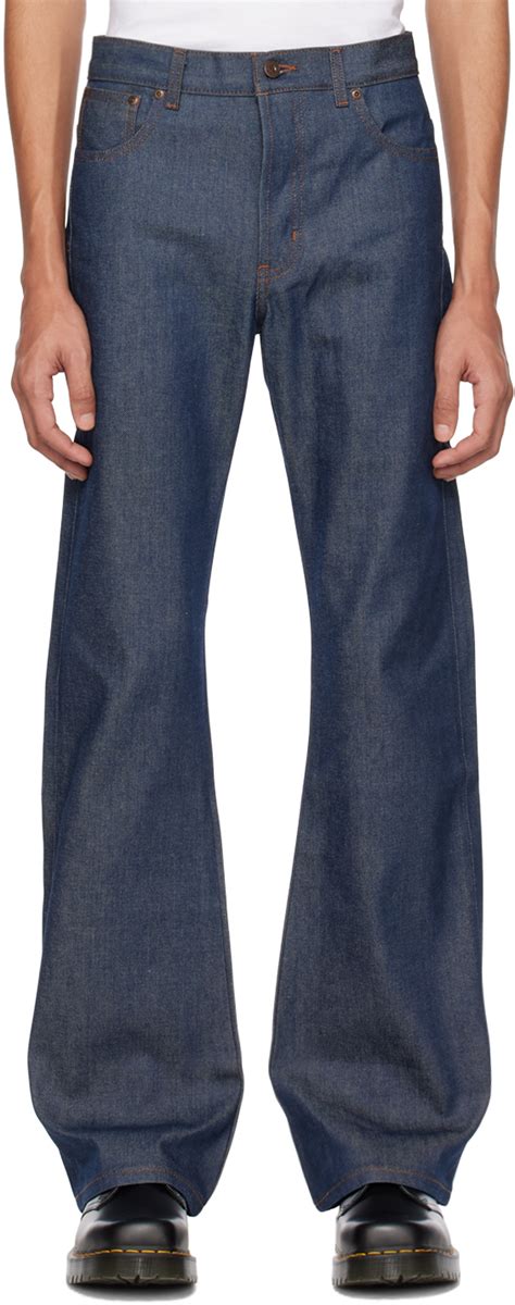 Naked Famous Denim Indigo Groovy Guy Jeans Naked And Famous Denim