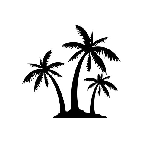 Palm Tree Sign Palm Tree Logo Palm Tree Silhouette Palm Tree Icon