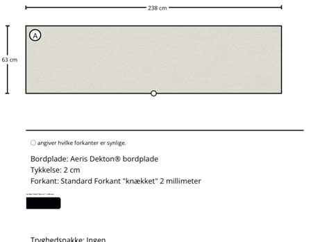 Aeris Dekton Bordplade