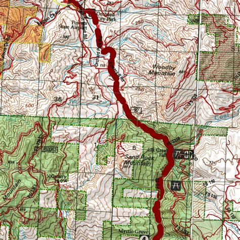 Oregon Hunting Unit 25, Sixes Land Ownership Map by HuntData LLC ...