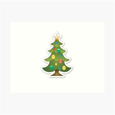 "Christmas Tree Emoji - CHRISTMAS" Art Print for Sale by BenDeano | Redbubble