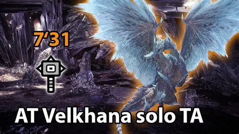 MHW IB Arch Tempered Velkhana Solo Hammer 7 31 TA Rules YouTube