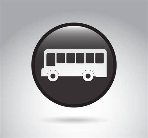 Bus Black And White Silhouette Illustrations, Royalty-Free Vector ...