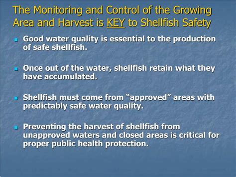 PPT Basic Concepts Of The National Shellfish Sanitation Program NSSP