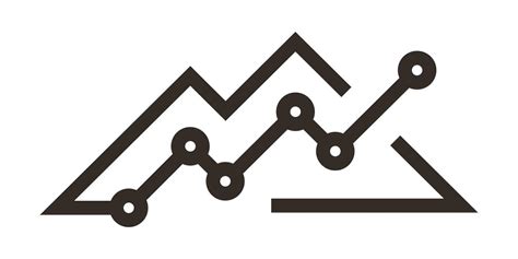 Mountain And Graph Financial Investing Logo Design Icon Vector