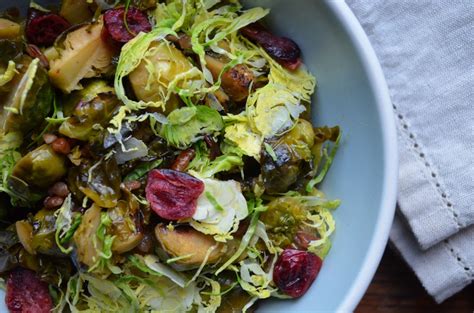 Apple Cider Glazed Brussels Sprouts With Cranberries And Pecans Dinner With Aura