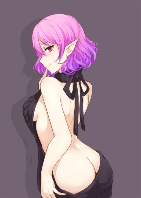 Rule 34 1girls Ass Backless Outfit Backless Sweater Bow Breasts Finger In Mouth Highlights