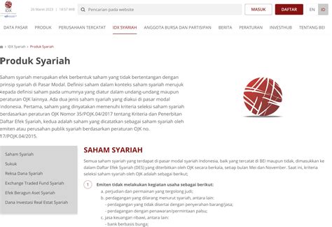 Pengertian Indeks Saham Syariah Bei Jenis Kriteria