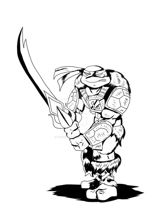 Leo Turtles Of Greyskull Bw by Lordjubilus on DeviantArt