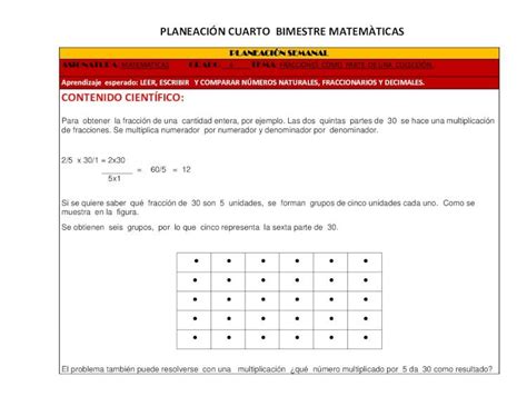 PDF PLANEACIÓN CUARTO BIMESTRE MATEMÀTICAS PDF fileplaneaciÓn