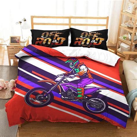 Housse De Couette Dessin Anim Personnage Moto Color X Cm Housse