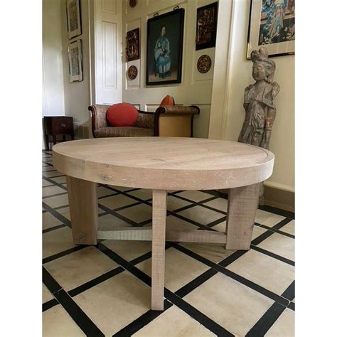 Contemporary Modern Solid Oak Table | Chairish