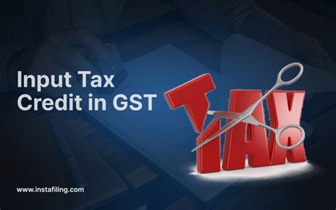 Input Tax Credit In Gst Instafiling