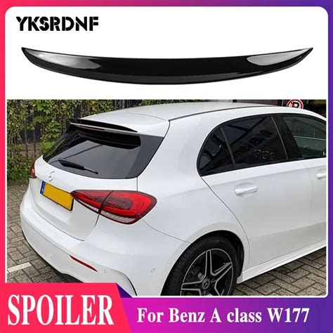 Car Black Rear Spoiler For Mercedes Benz A Class W177 A180 A160 A200 A220 A250 A45 A35 Hatchback