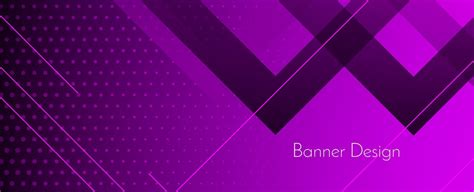 Abstract Geometric Purple Modern Stylish Smooth Dark Banner Background