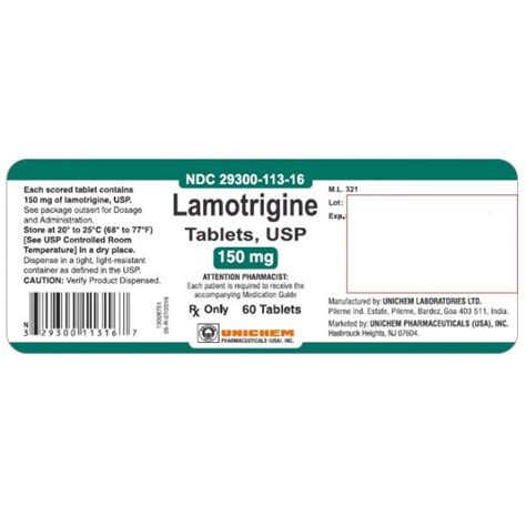 Lamotrigine Tab 150mg Rx Products