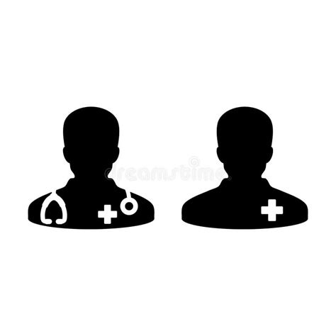 Physician Icon Vector Male Person Profile Avatar With Stethoscope For