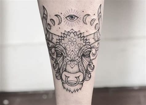 50 Taurus Tattoo Designs And Ideas For Women With Meanings Taurus