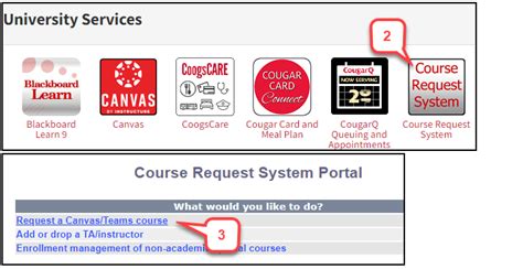 How to Request a Canvas/Teams Course – Instruction @ UH