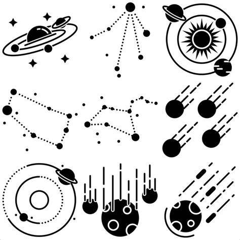 Conjunto De Iconos De Espacio Estilo Glifo Parte Ocho 17531570 Vector En Vecteezy