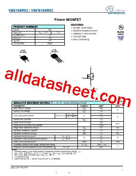 VBE155R02 Datasheet PDF VBsemi Electronics Co Ltd